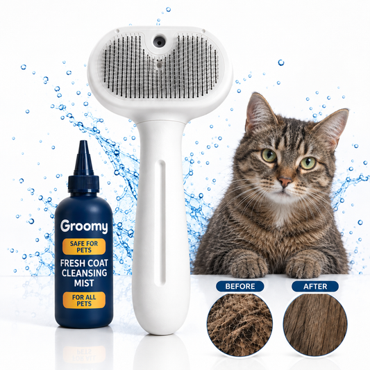 TheGroomy™ Remover Brush + Cleasing Mist Set